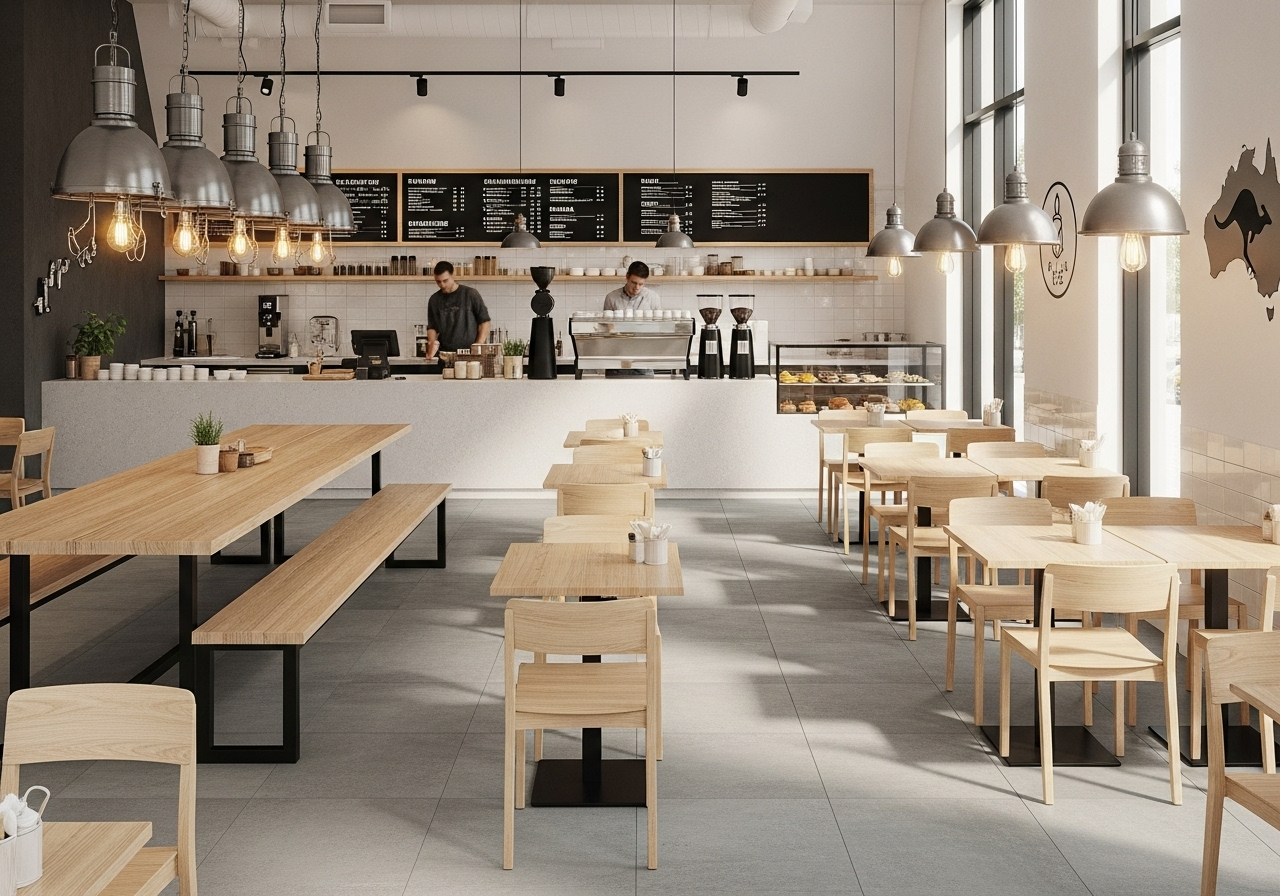 Commercial floor tiling for retail space in Wyong
